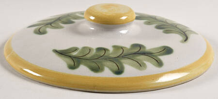 Country Flower Yellow Lid for 2 Qt Round Covered Casserole