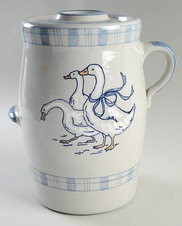 Gaggle of Geese Butter Churn & Lid