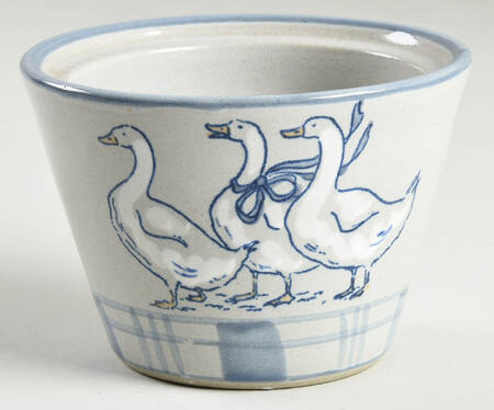Gaggle of Geese Sugar Bowl No Lid