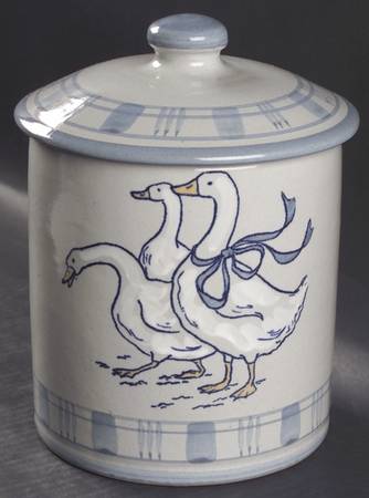 Gaggle of Geese Large Canister & Lid