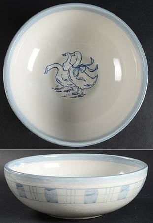 Gaggle of Geese 9" Round Vegetable Bowl