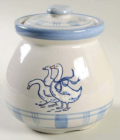 Gaggle of Geese Small Canister & Lid