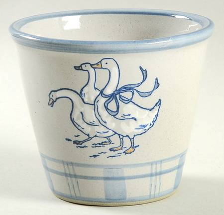 Gaggle of Geese 4" Flower Pot