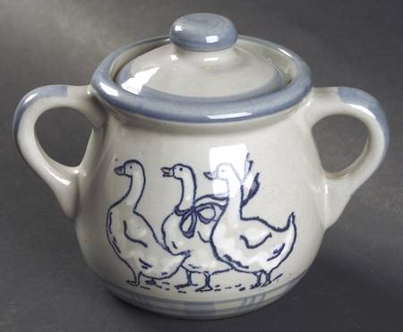 Gaggle of Geese Sugar Bowl & Lid