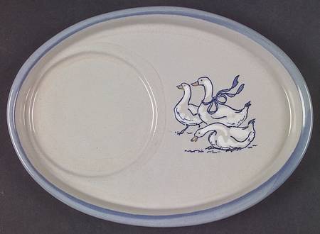 Gaggle of Geese Oval Snack Tray