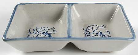 Gaggle of Geese Rectangular Divided Vegetable Bowl
