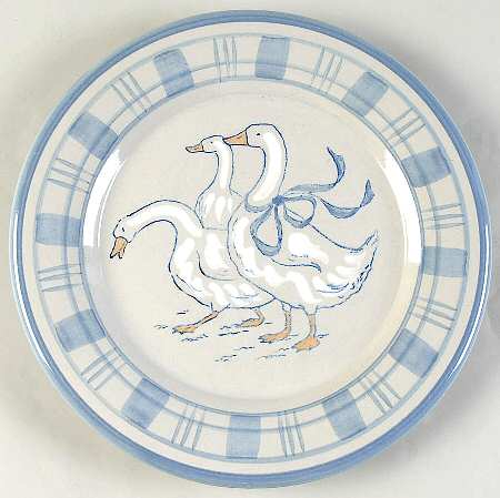 Gaggle of Geese Luncheon Plate