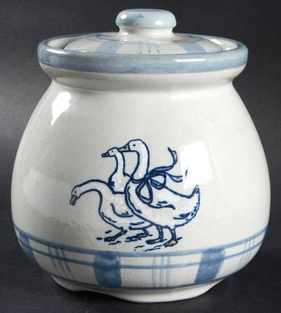 Gaggle of Geese Medium Canister & Lid