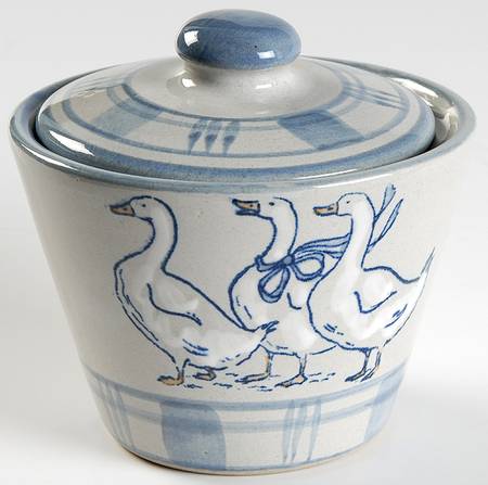 Gaggle of Geese Sugar Bowl & Lid