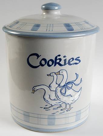 Gaggle of Geese Cookie Jar & Lid