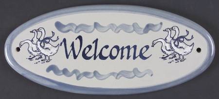 Gaggle of Geese "Welcome" Wall Plaque