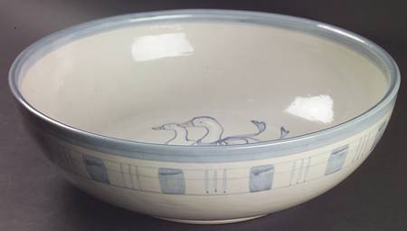 Gaggle of Geese 12" Large Salad Serving Bowl