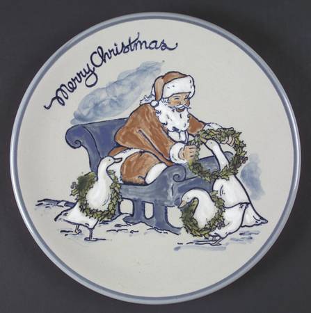 Gaggle of Geese Christmas Dinner Plate
