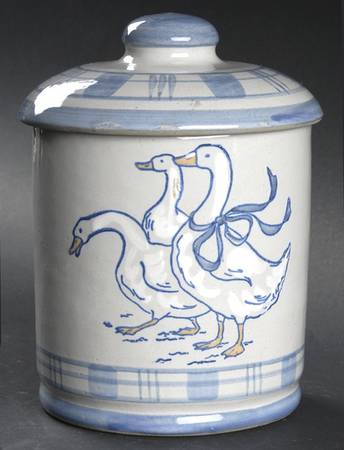 Gaggle of Geese Small Canister & Lid