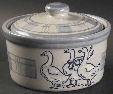 Gaggle of Geese Butter Tub & Lid