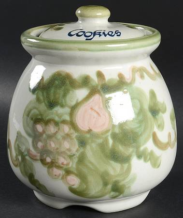 Pear Cookie Jar & Lid