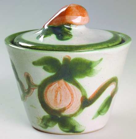 Pear Sugar Bowl & Lid