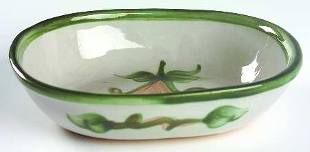 Pear 8" Oval Vegetable Bowl