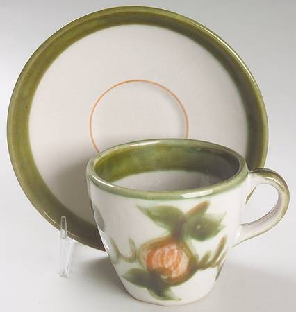 Pear Flat Cup & Saucer Set
