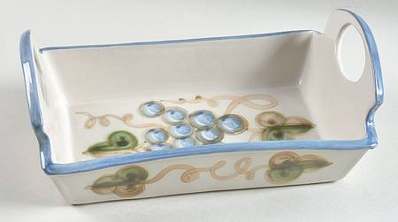 Vintage (Blue Band) Bread Basket Tray