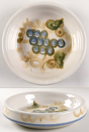 Vintage (Blue Band) Pie Serving Plate