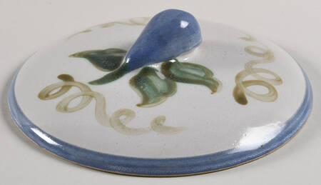 Vintage (Blue Band) Lid for 2 Qt Round Covered Casserole