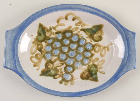 Vintage (Blue Band) 12" Oval Serving Platter