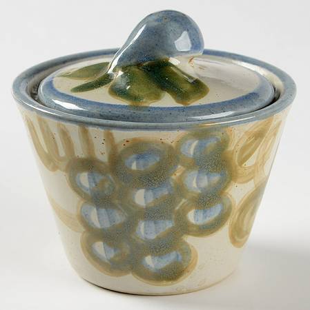 Vintage (Blue Band) Sugar Bowl & Lid