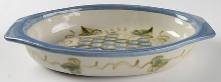 Vintage (Blue Band) 14" Oval Baker