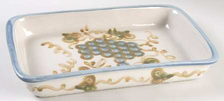 Vintage (Blue Band) 14" Rectangular Baker