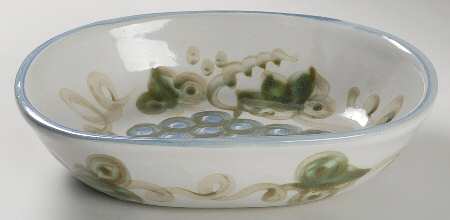 Vintage (Blue Band) 10" Oval Vegetable Bowl