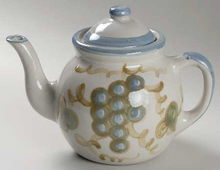 Vintage (Blue Band) Teapot & Lid