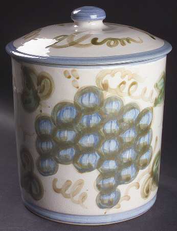Vintage (Blue Band) Large Canister & Lid
