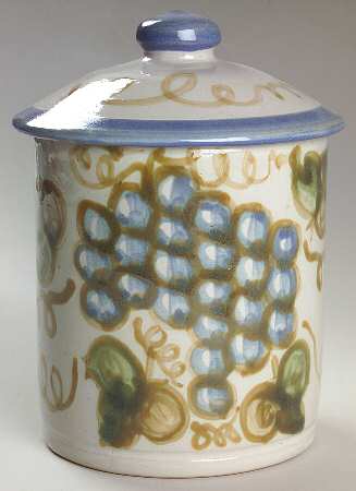 Vintage (Blue Band) Small Canister & Lid