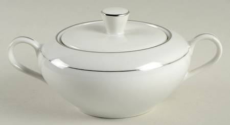 Helene White Sugar Bowl & Lid