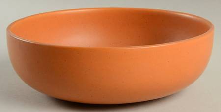 California Cerama Stone Pumpkin 8" Round Vegetable Bowl