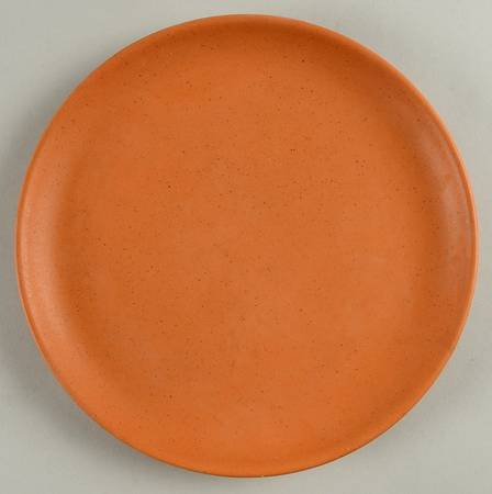 California Cerama Stone Pumpkin Luncheon Plate