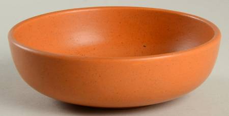 California Cerama Stone Pumpkin Coupe Cereal Bowl