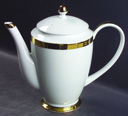 Academy Gold Coffee Pot & Lid
