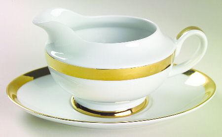 Academy Gold Gravy Boat & Underplate
