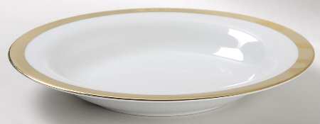 Academy Gold Large Rim Soup Bowl