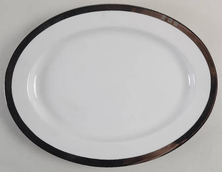 Academy Platinum 13" Oval Serving Platter