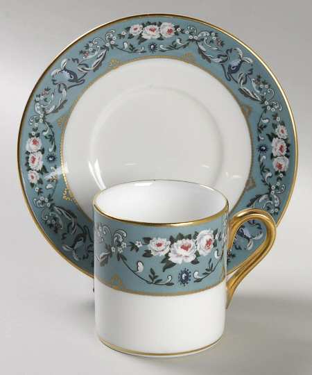 Annalia Flat Demitasse Cup & Saucer Set