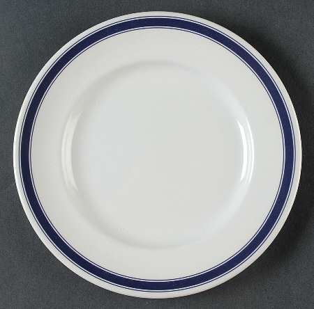 Cafe Stripe  Blue (Wedgwood) Salad Plate