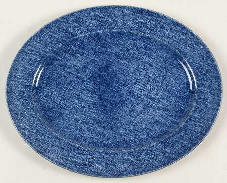 Denim Dark 12" Oval Serving Platter