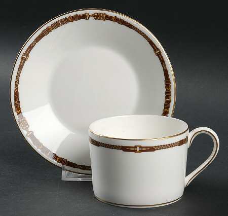 Equestrian Flat Cup & Saucer Set