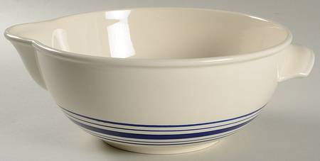 Farmstead Ticking Blue Batter Bowl