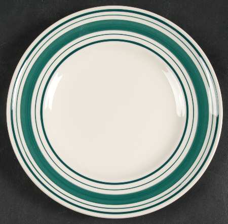 Farmstead Ticking Green Bread & Butter Plate