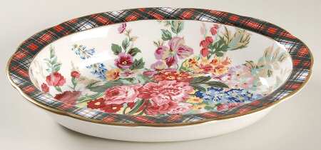 Hampton Floral 10" Oval Vegetable Bowl