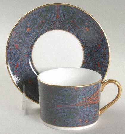 King Charles Paisley Flat Cup & Saucer Set by Ralph Lauren China